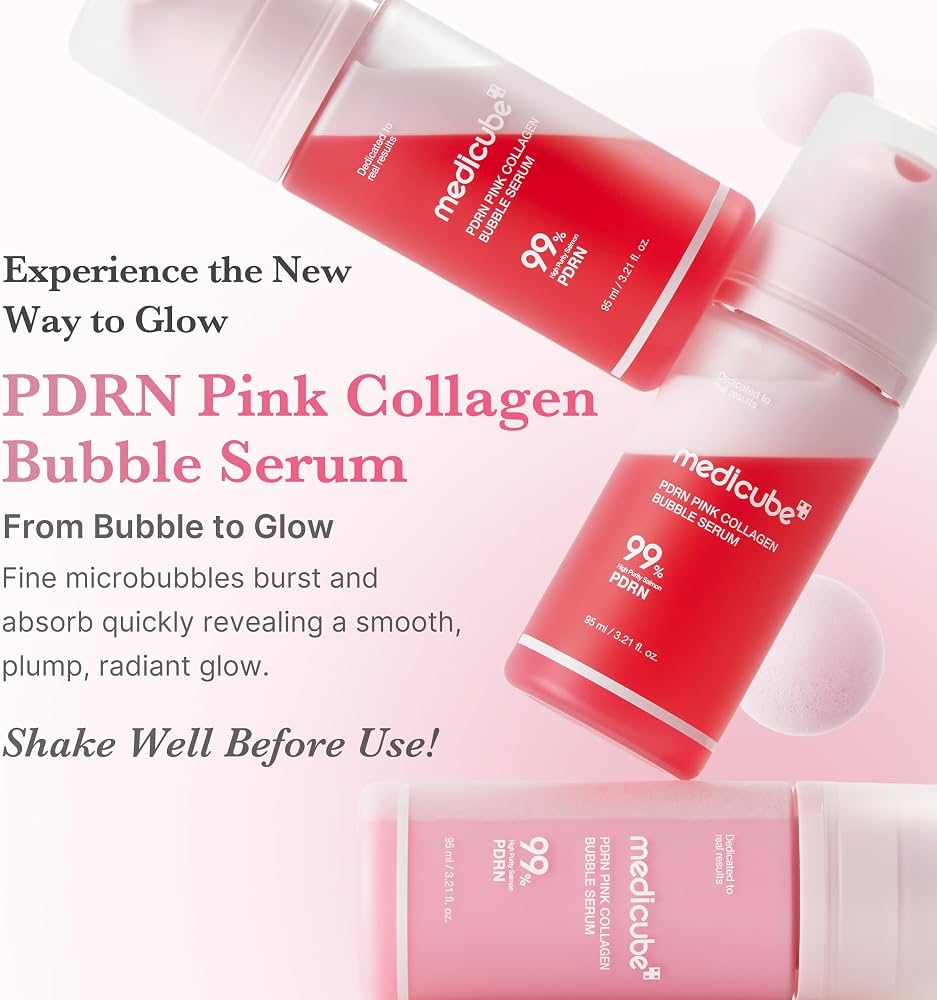 MEDICUBE - PDRN Pink Collagen Bubble Serum - 95ml
