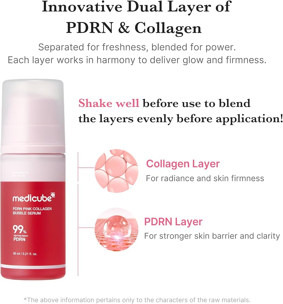 MEDICUBE - PDRN Pink Collagen Bubble Serum - 95ml
