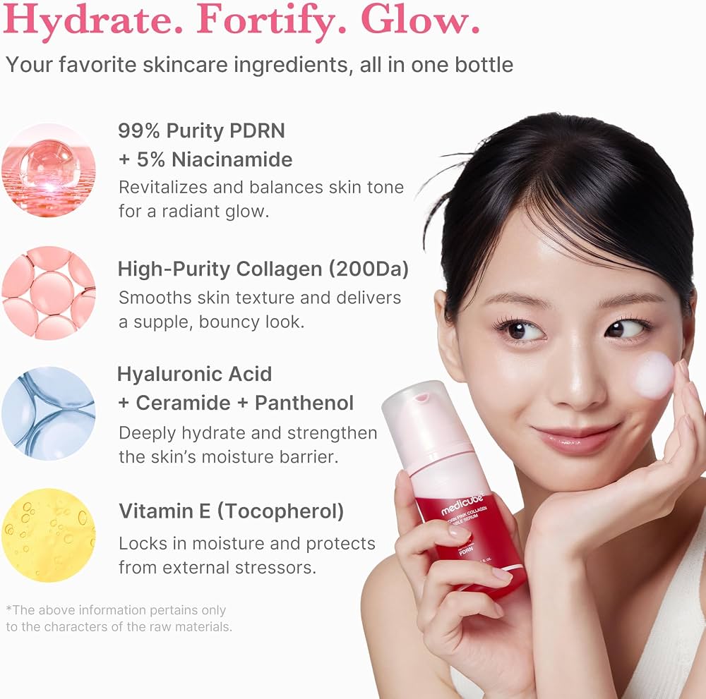 MEDICUBE - PDRN Pink Collagen Bubble Serum - 95ml