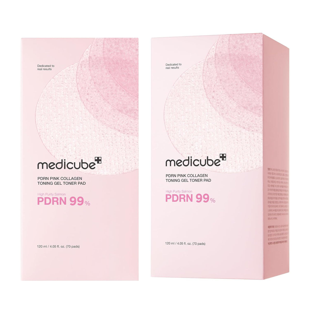 MEDICUBE - PDRN Pink Collagen Toning Gel Toner Pad - 120ml/70pads