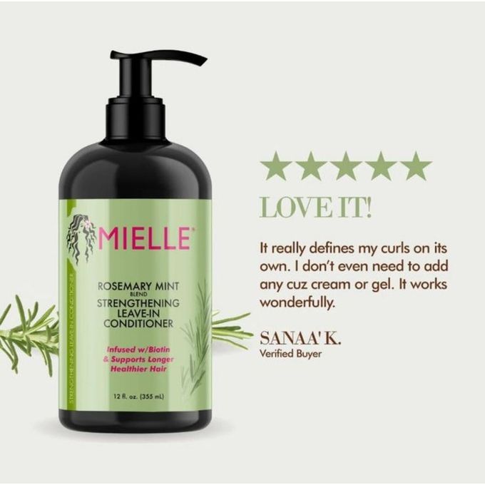 MIELLE - DUO Rosemary Mint Strengthening Shampoo + Conditioner