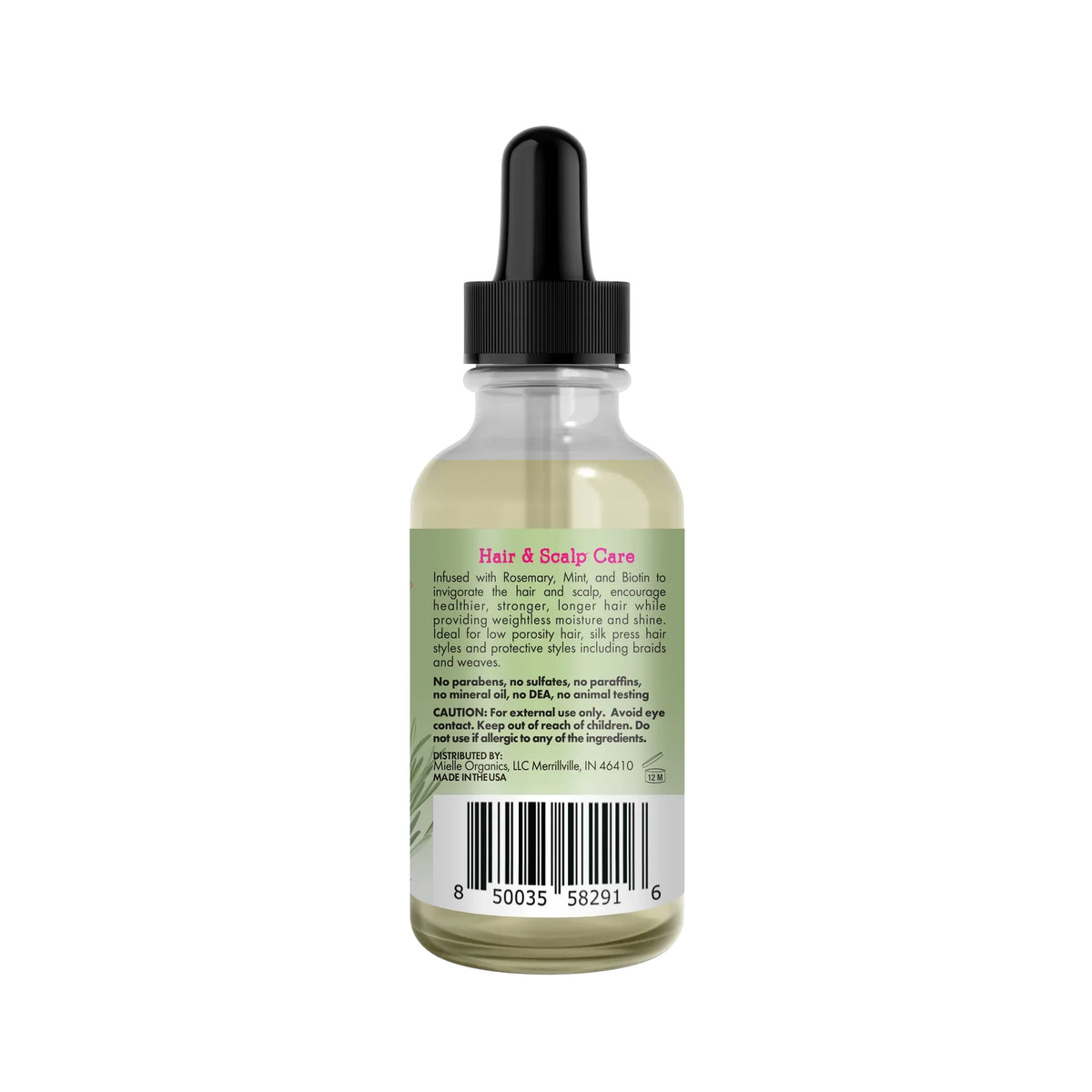 MIELLE -  Rosemary Mint Light Scalp & Hair Strengthening Oil - 59ml