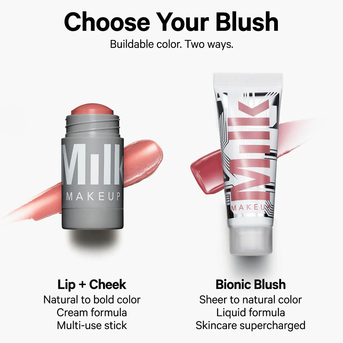 MILK MAKEUP - Lip+Cheek Cream blush et lip tint - réf Rally