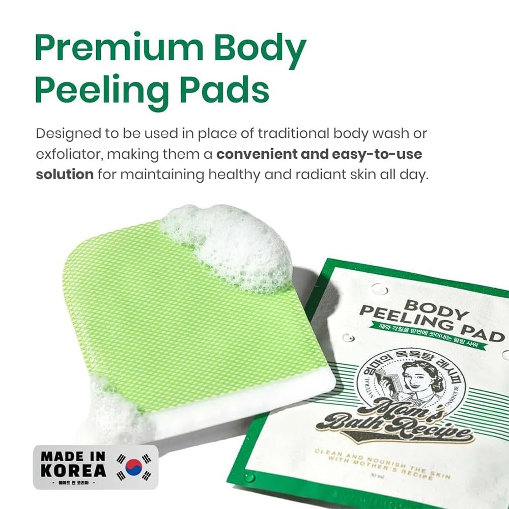 MOMS BATH RECIPE - Body Peeling Pad - réf Original Pad ( Pack 8 pièces )