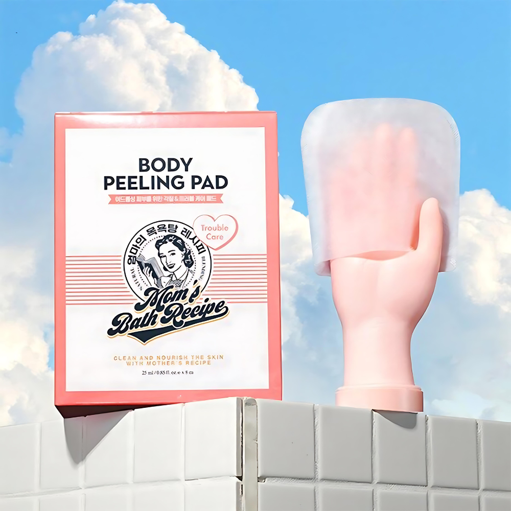 MOMS BATH RECIPE - Body Peeling Pad - réf Trouble Care Pad ( 1 pièce )