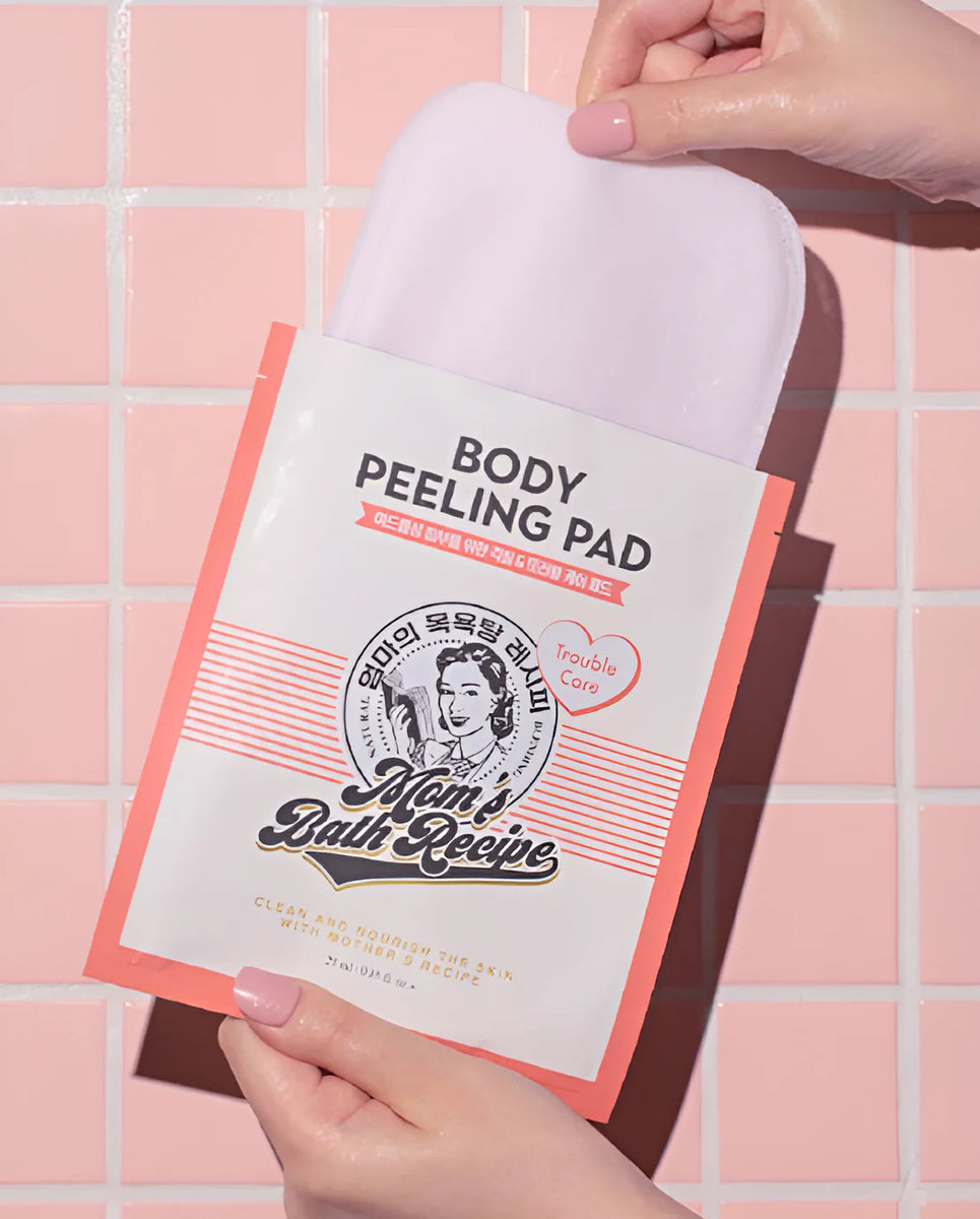 MOMS BATH RECIPE - Body Peeling Pad - réf Trouble Care Pad ( Pack 8 pièces )