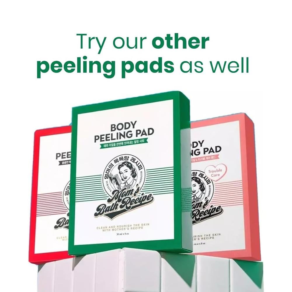 MOMS BATH RECIPE - Body Peeling Pad - réf Trouble Care Pad ( Pack 8 pièces )