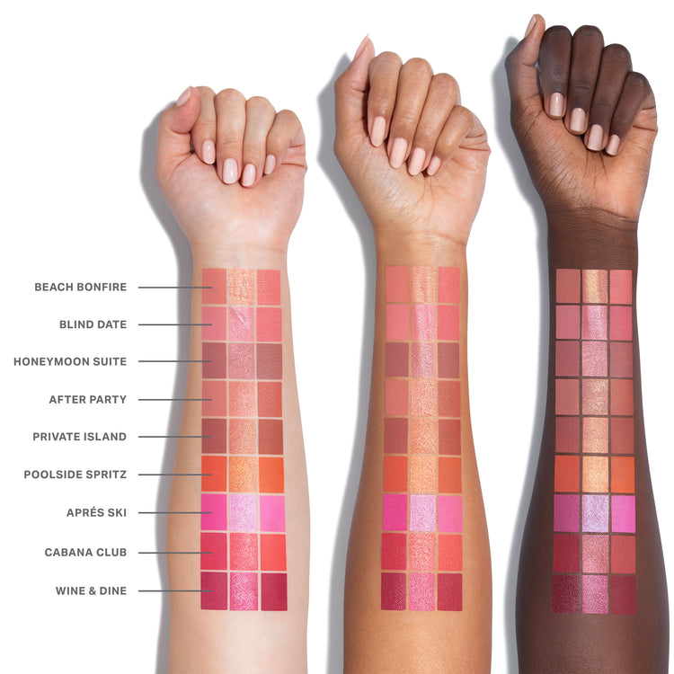 MORPHE - Cheek Thrills Multi-Finish Face Trio - réf Poolside Spritz