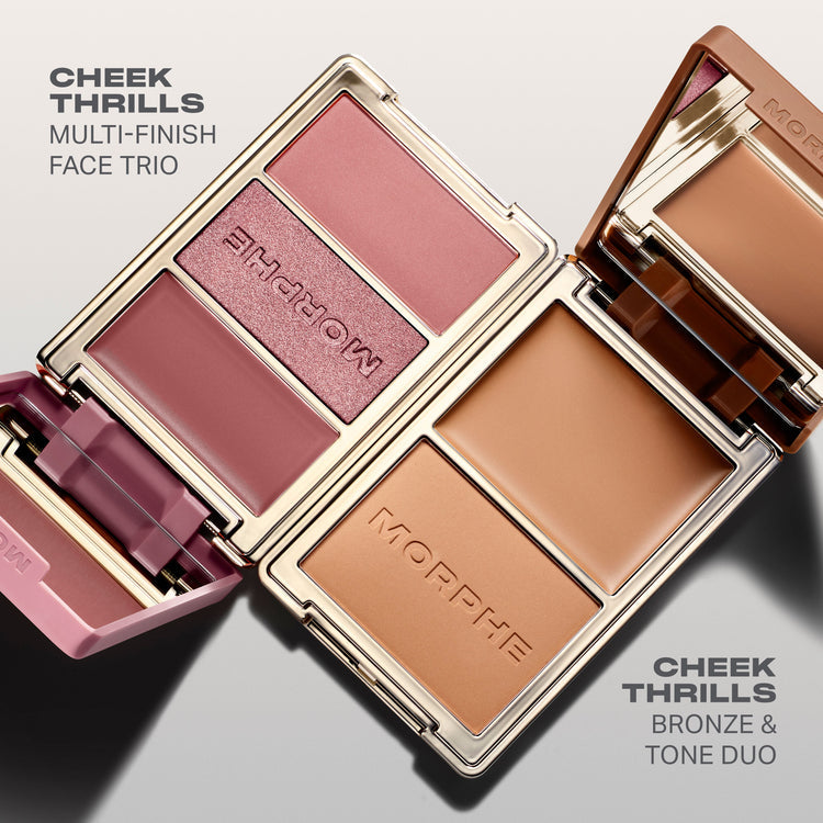 MORPHE - Cheek Thrills Multi-Finish Face Trio - réf Beach Bonfire