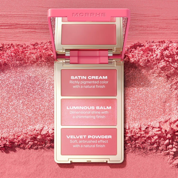 MORPHE - Cheek Thrills Multi-Finish Face Trio - réf Cabana Club