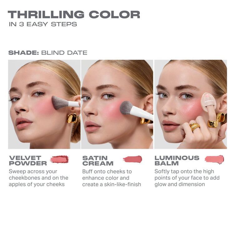 MORPHE - Cheek Thrills Multi-Finish Face Trio - réf Cabana Club