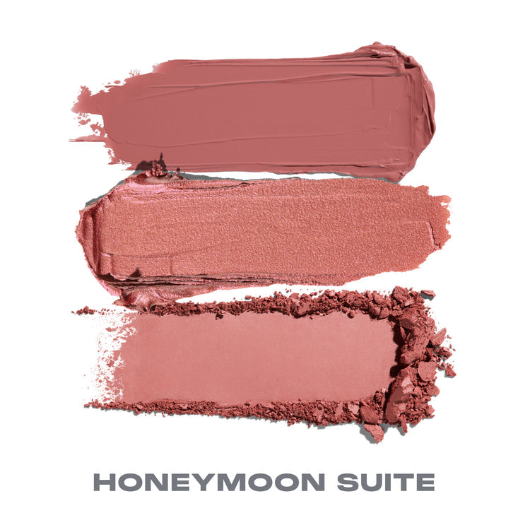 MORPHE - Cheek Thrills Multi-Finish Face Trio - réf Honeymoon Suite
