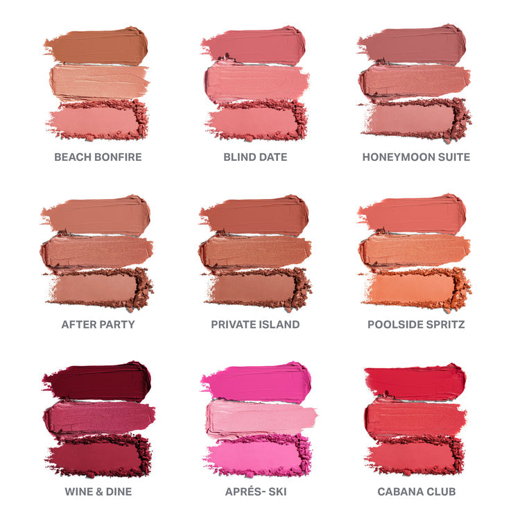 MORPHE - Cheek Thrills Multi-Finish Face Trio - réf Honeymoon Suite