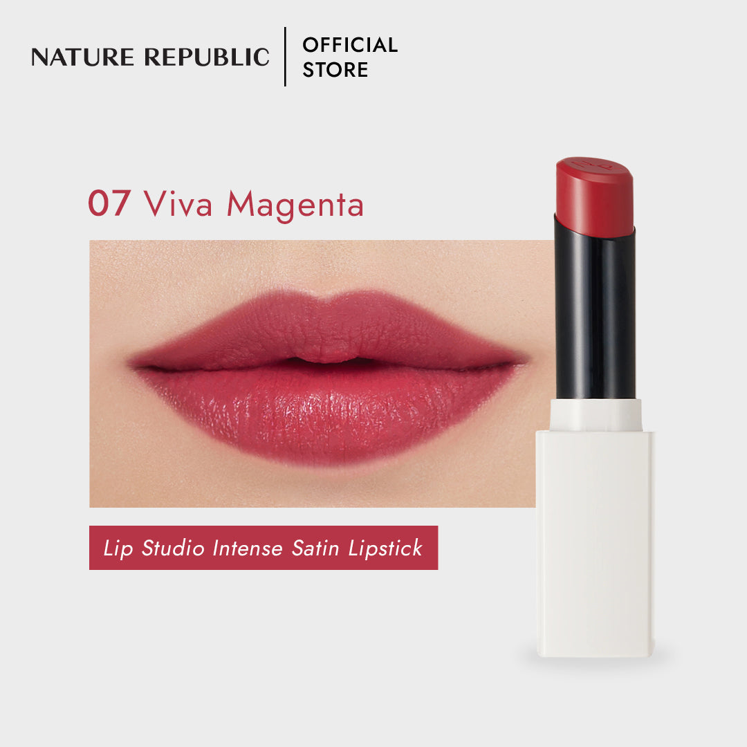 NATURE REPUBLIC - Lip Studio Intense Satin Lipstick - réf 07 Viva Magenta