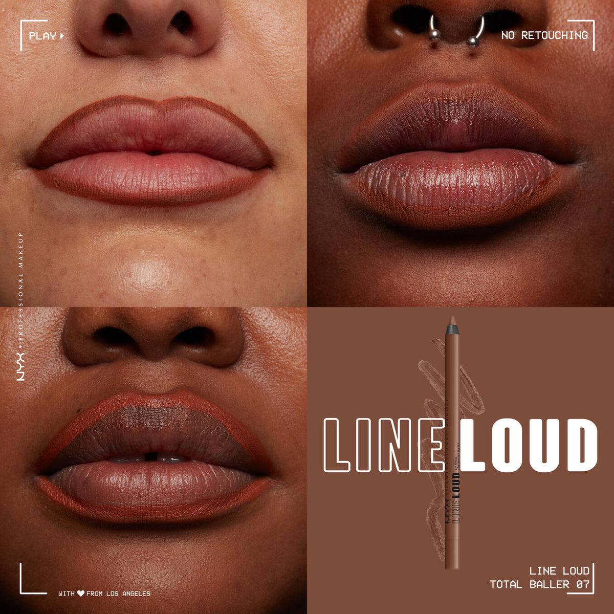 NYX - CRAYON À LÈVRES LINE LOUD-07 - Total Baller