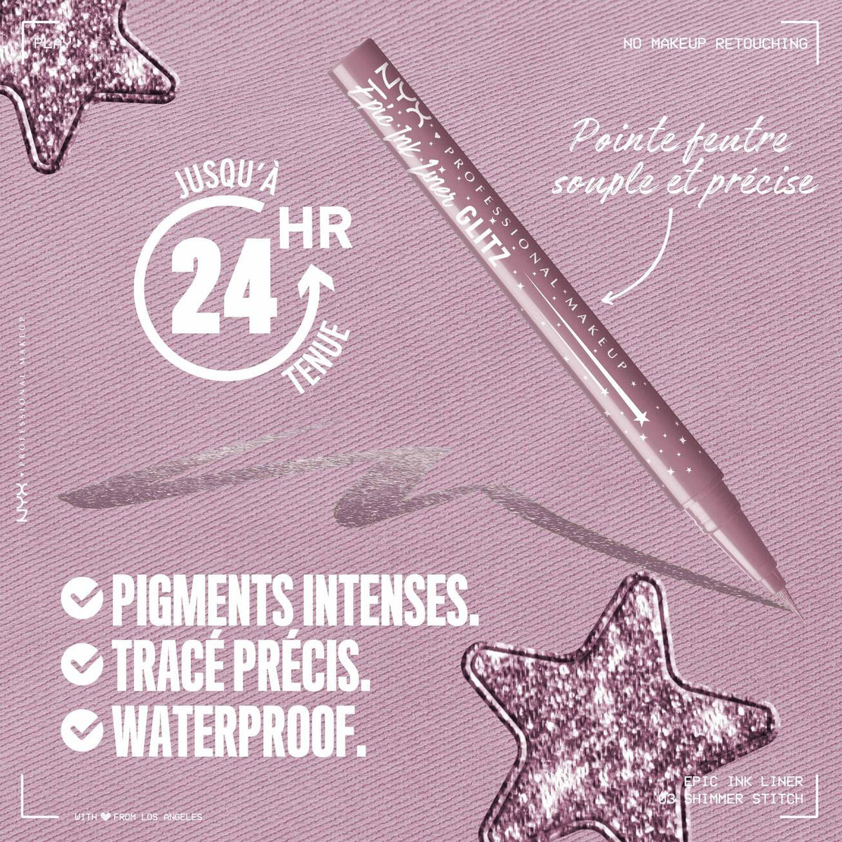 NYX - EYELINER FEUTRE EPIC INK LINER WATERPROOF - réf Shimmer Stitch