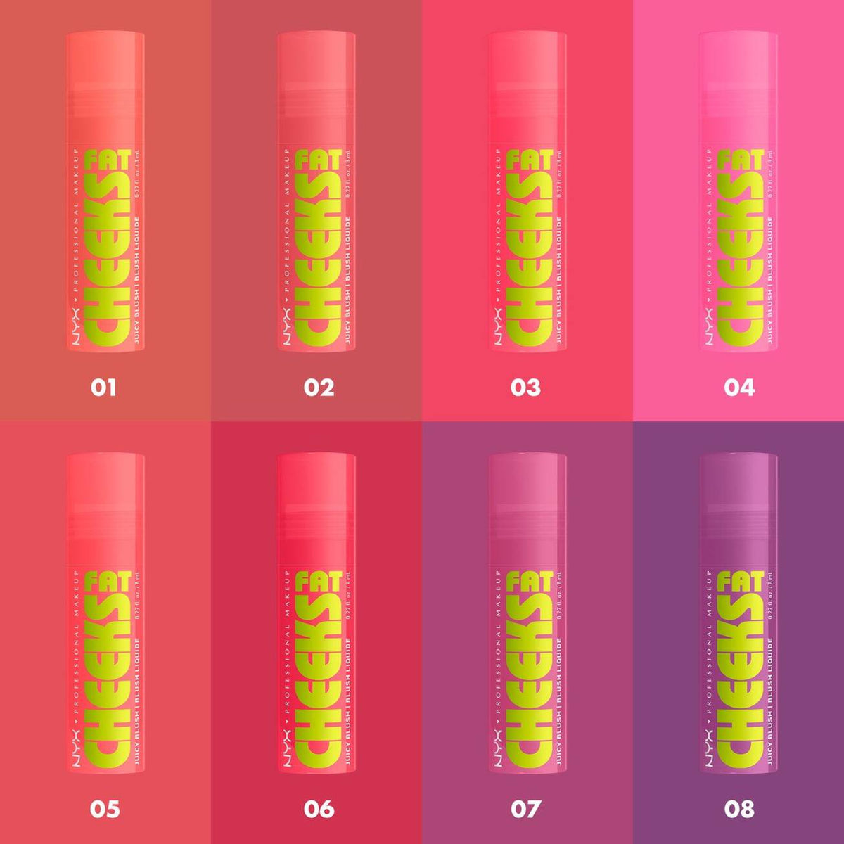 NYX - Fat Cheeks -Blush liquide hydratant - 05 Peach Plunge
