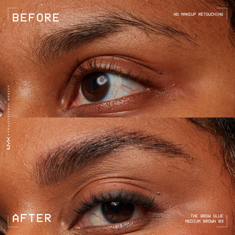 NYX - GEL À SOURCILS FIXATEUR THE BROW GLUE - réf Medium Brown