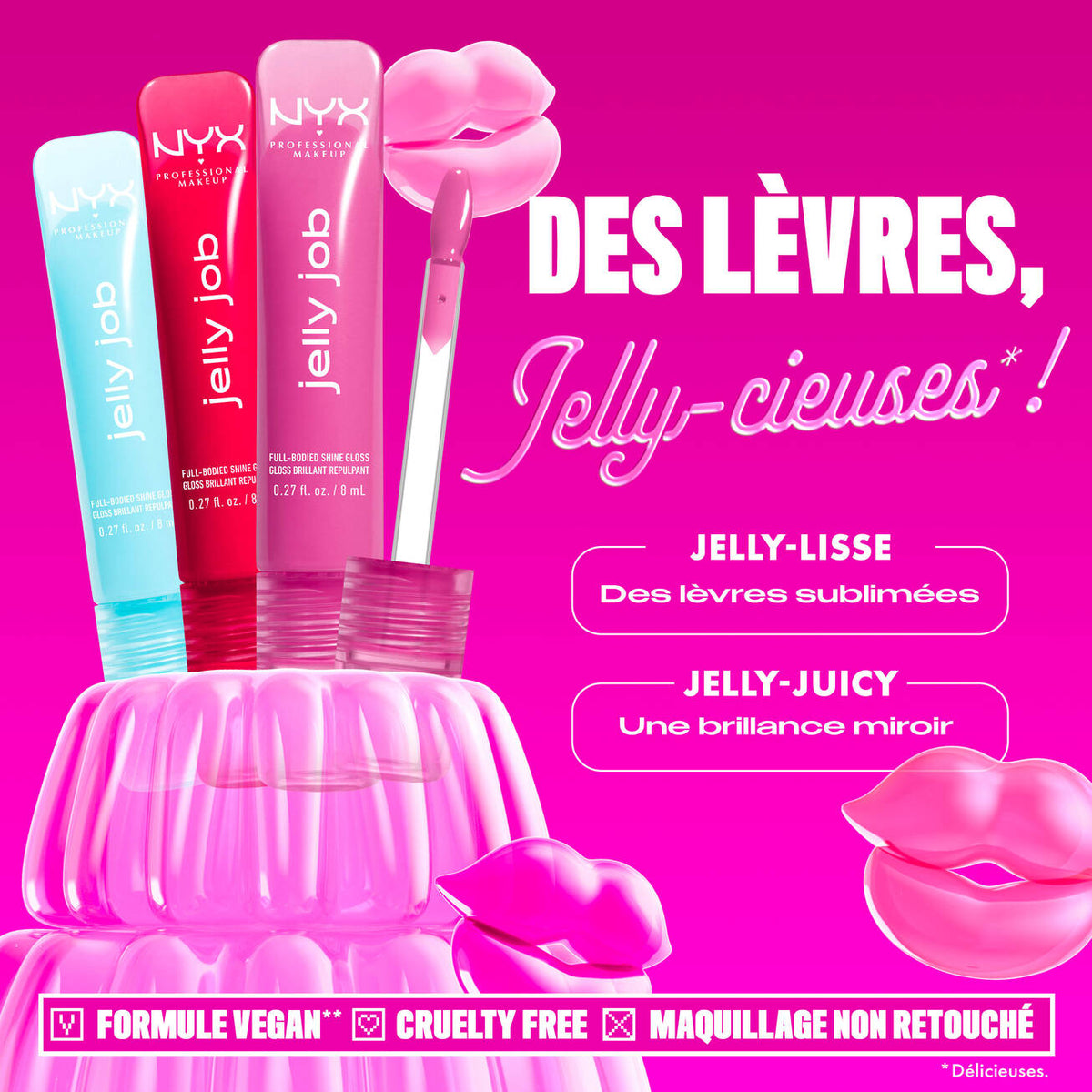 NYX - Gloss Jelly Job - réf 02 Jelly frost