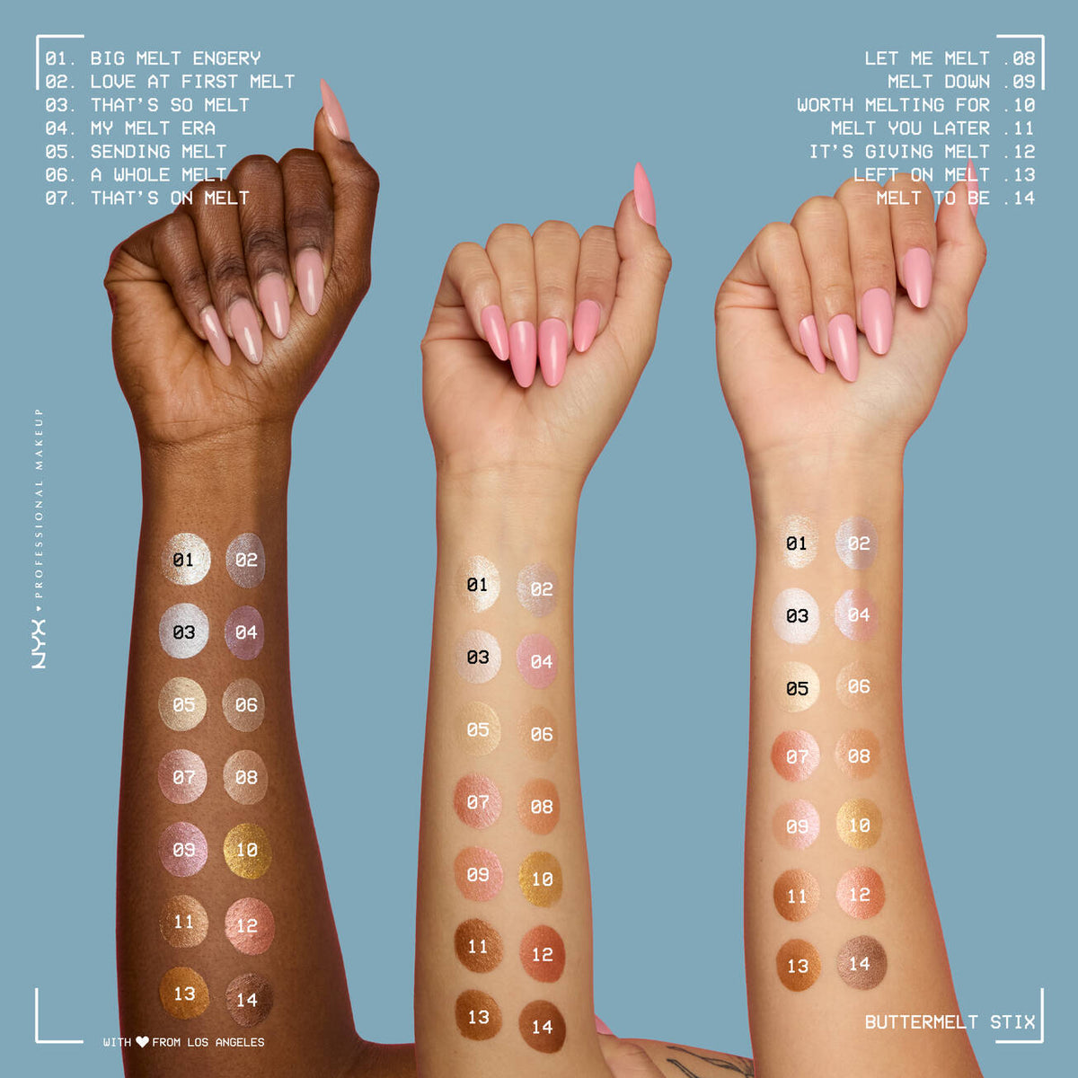 NYX - Highlighter stick effet Glowy - réf 13 Left On Melt