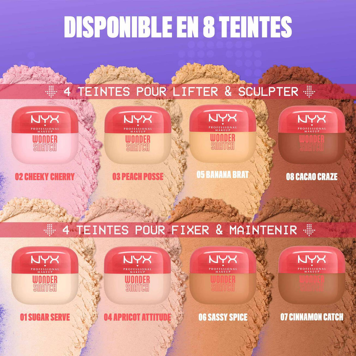 NYX - Poudre Wonder Snatch -Poudre libre fixatrice - réf. 01 Sugar Serve