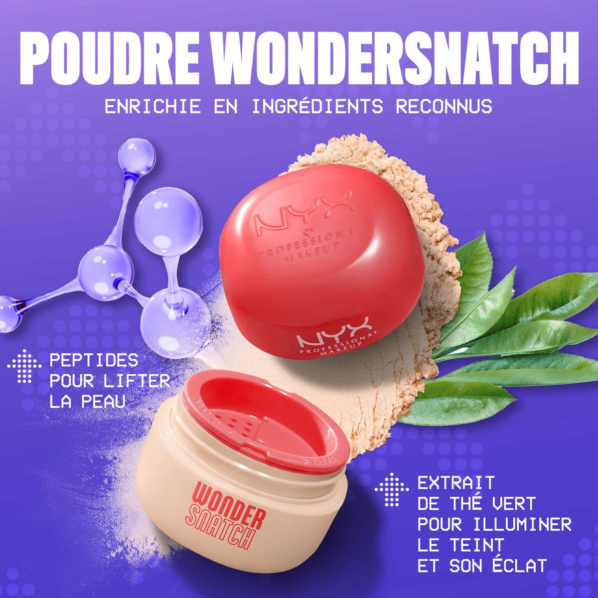 NYX - Poudre Wonder Snatch -Poudre libre fixatrice - réf. 02 Cheeky Cherry