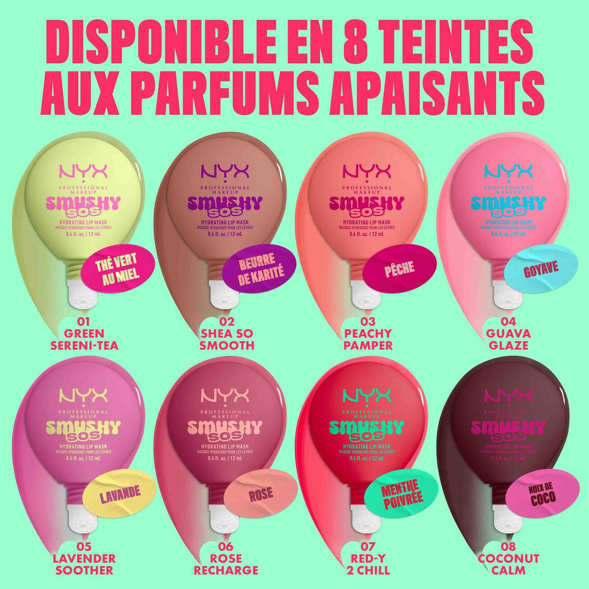NYX - SMUSHY SOS SOIN LÈVRES TEINTÉ 2-EN-1- 06 Rose Recharge