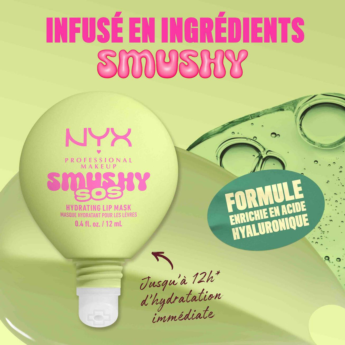 NYX - SMUSHY SOS SOIN LÈVRES TEINTÉ 2-EN-1- 06 Rose Recharge