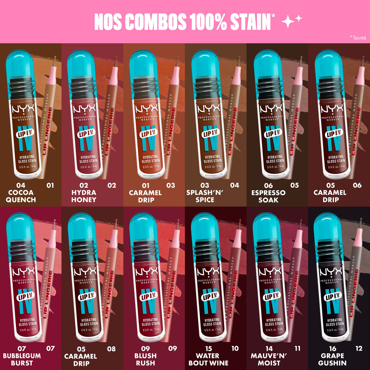 NYX - Stain Lip Lingerie - Ref 09 Send Nudes