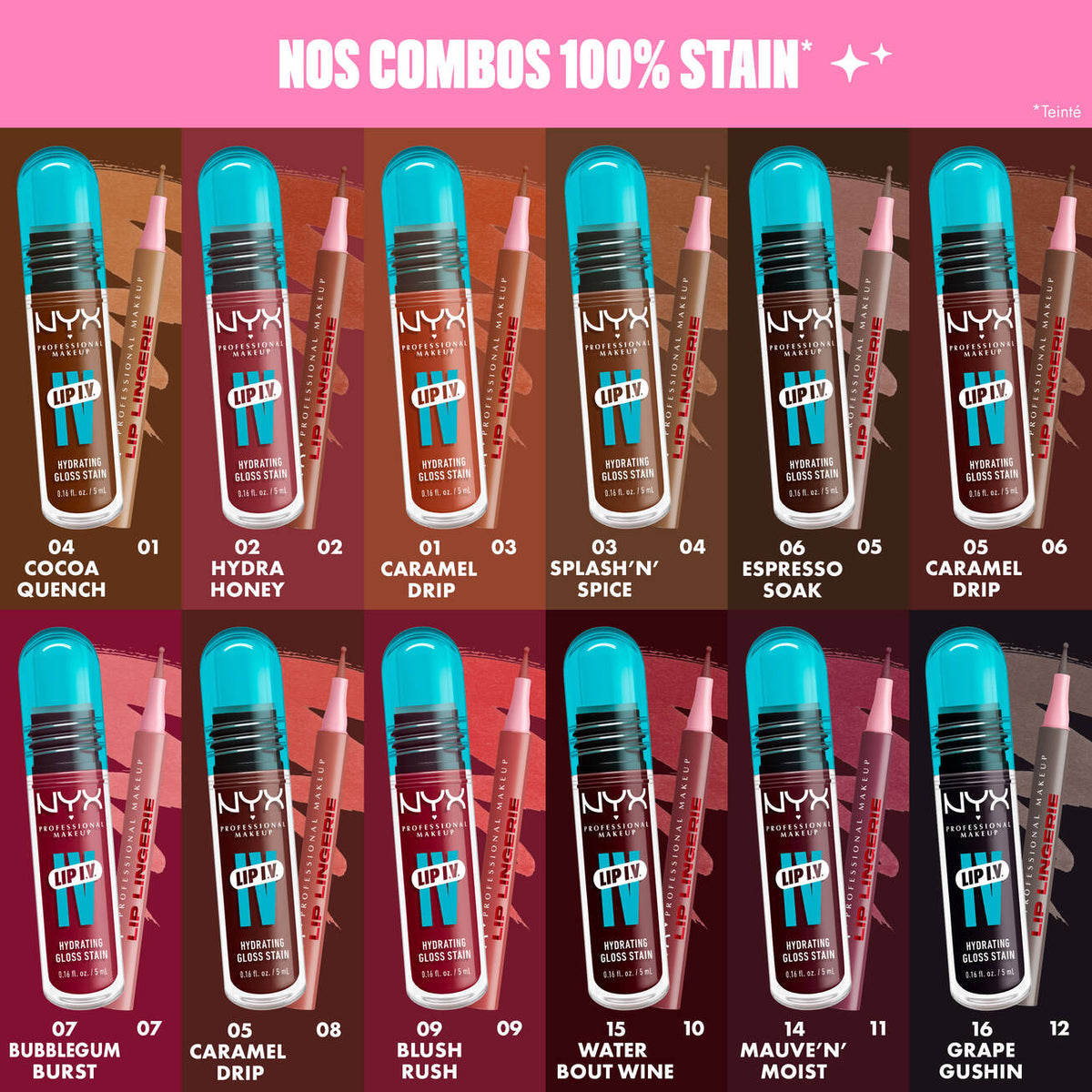 NYX - Stain Lip Lingerie - Ref 12 Wild Side