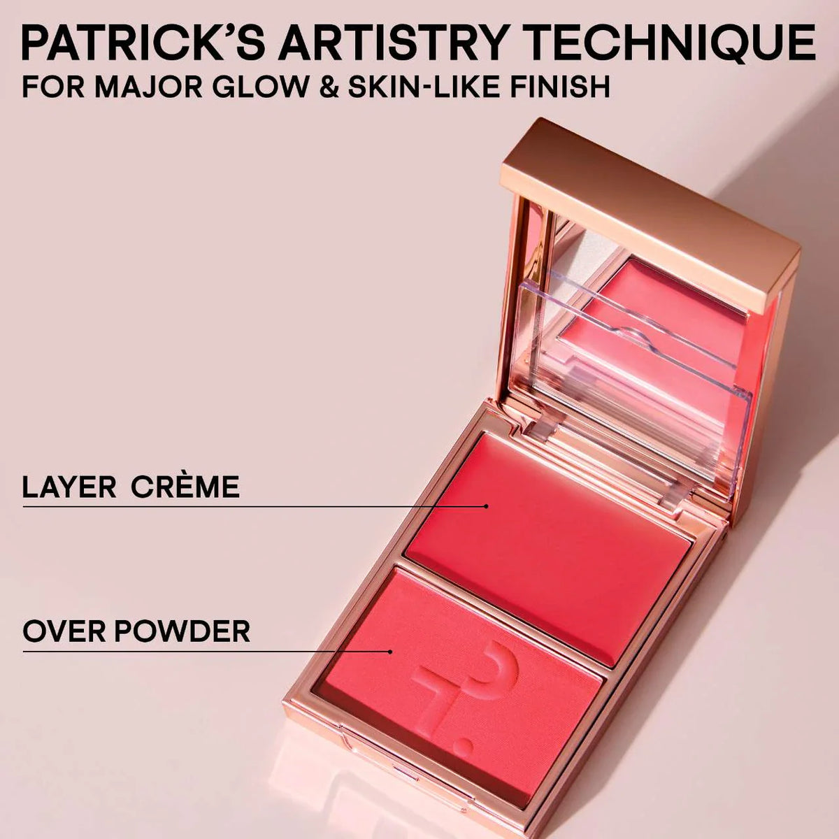 Patrick Ta - Major Headlines Double-Take Crème & Powder Blush Duo - réf She's Giving