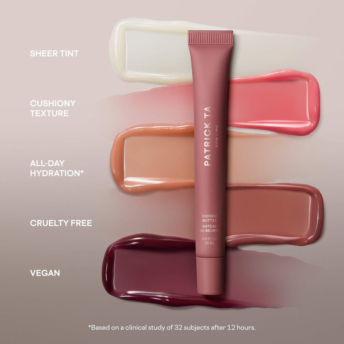 Patrick Ta -Major Moisture Smoothing Lip Balm - réf Milk Tea