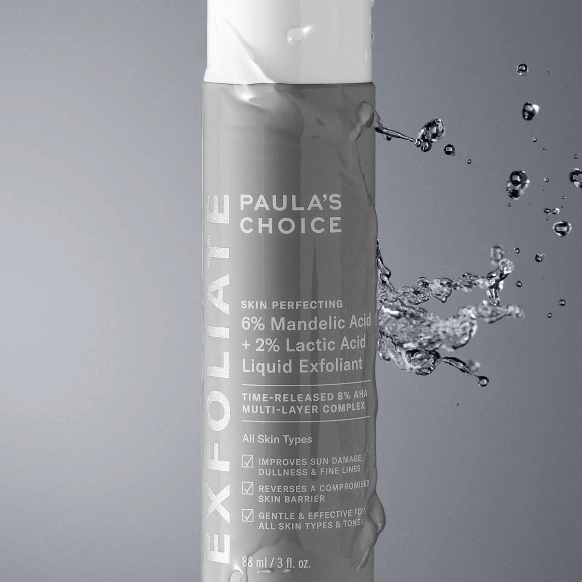 PAULA'S CHOICE - Skin Perfecting 6% Mandelic Acid + 2% Lactic Acid Liquid Exfoliant - 88ml