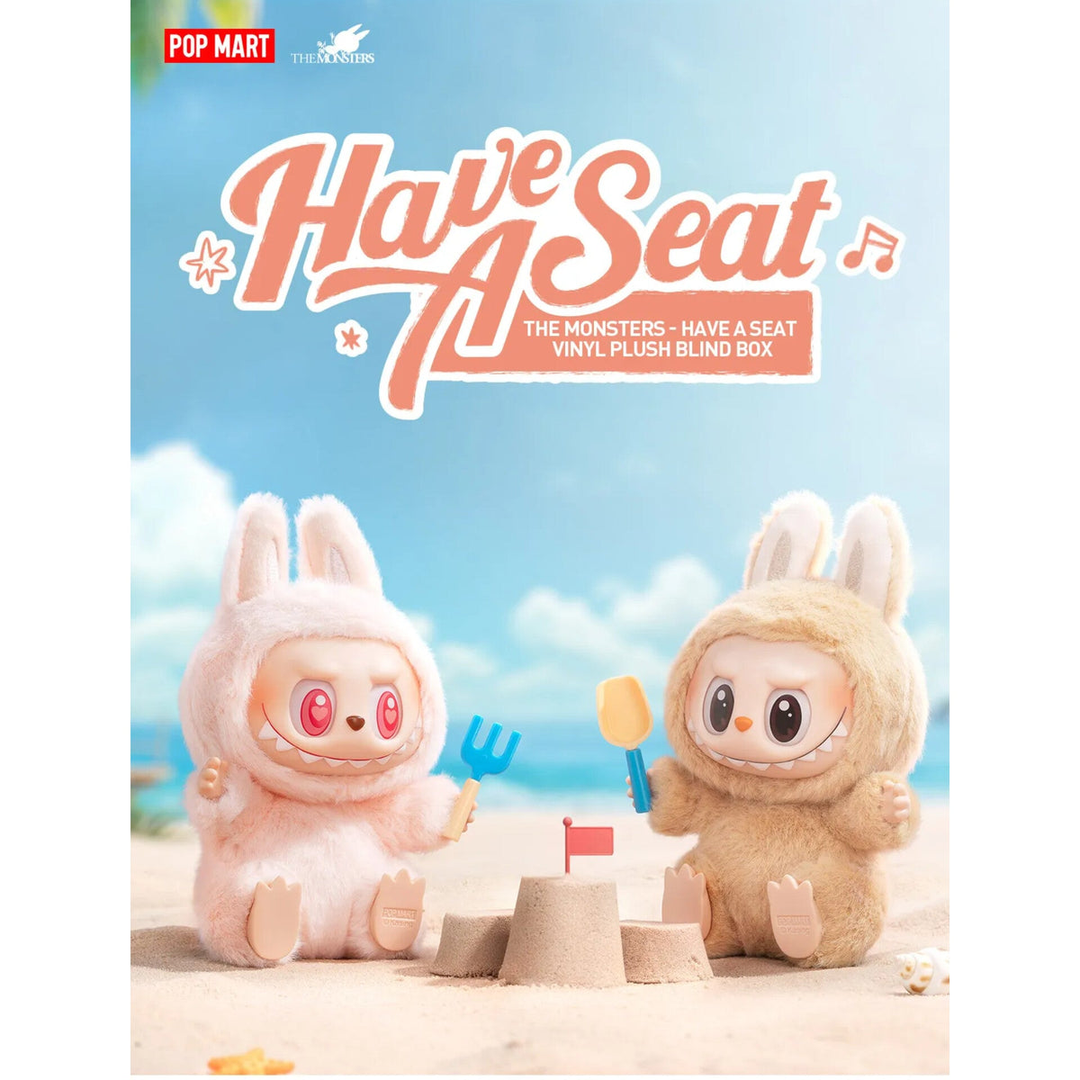 POP MART - Labubu Have a Seat Vinyl Plush ( 1 Blind Box )