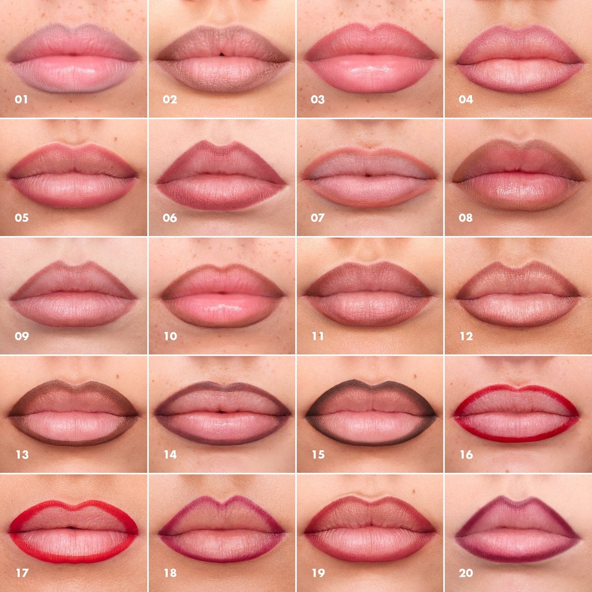 SEPHORA - 8HR Colorful Lip Liner - Crayon à lèvres sans transfert - réf 14 Muted brown