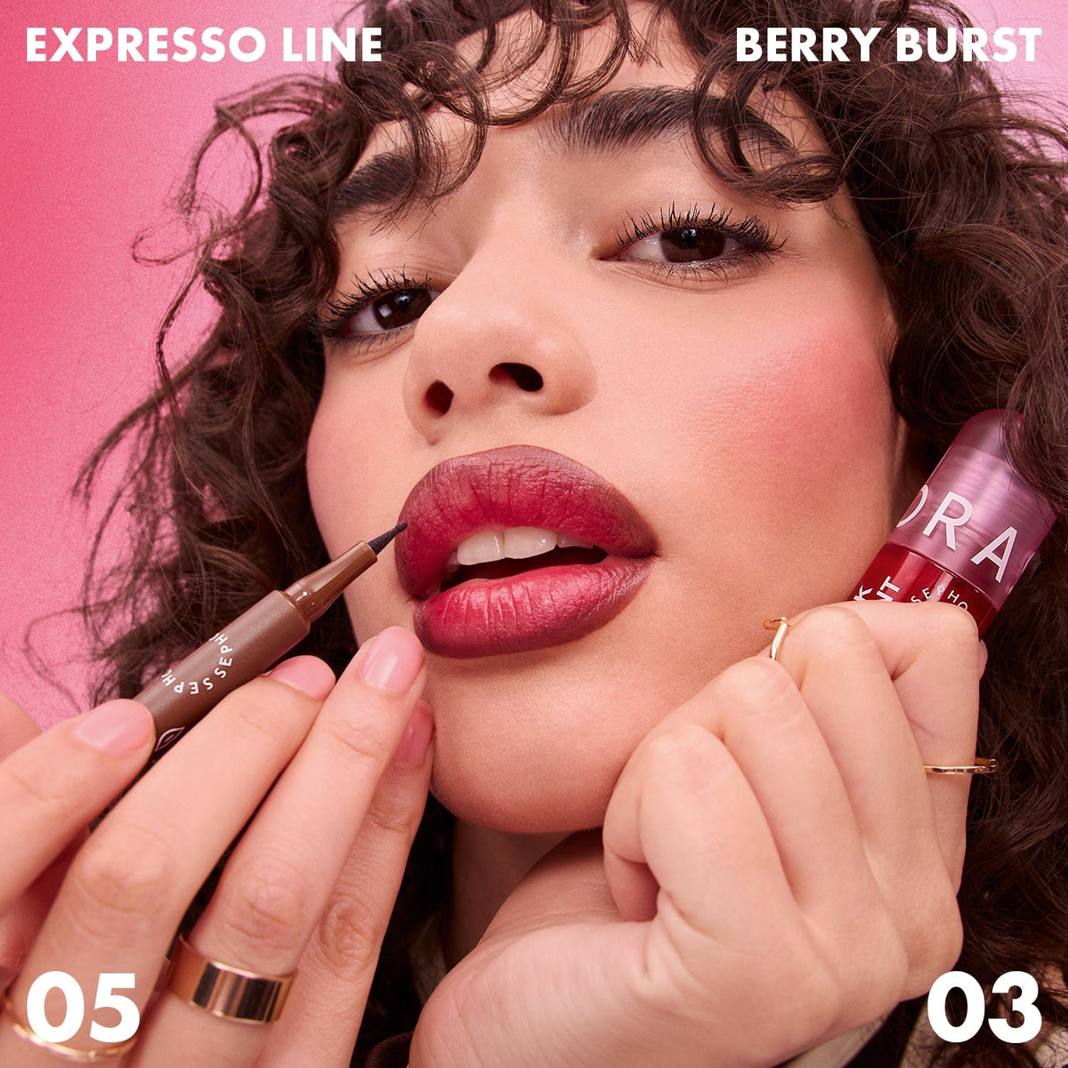 SEPHORA - CHEEK & LIP TINT - Encre lèvres et joues sans transfert- 03 Berry burst