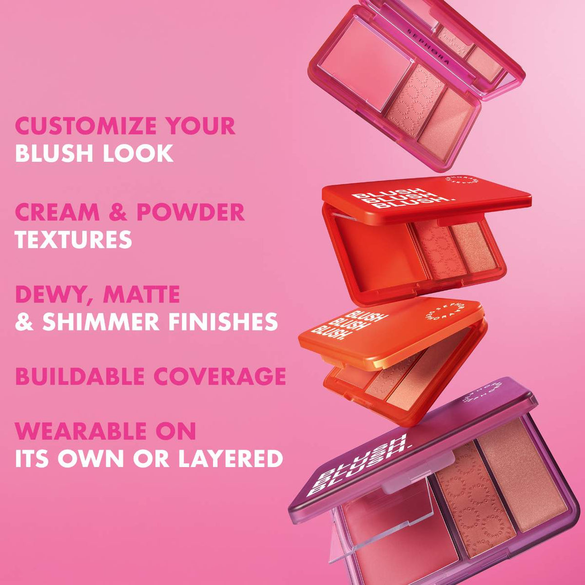 SEPHORA - Palette Blush Blush Blush - réf 04 Heart Breaker