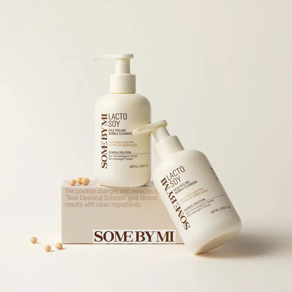 SOME BY MI - Duo Double Cleansing Lactosoy Peeling Cleanser + Lactosoy Sebum & Blackhead Cleansing Oil (2pcs)