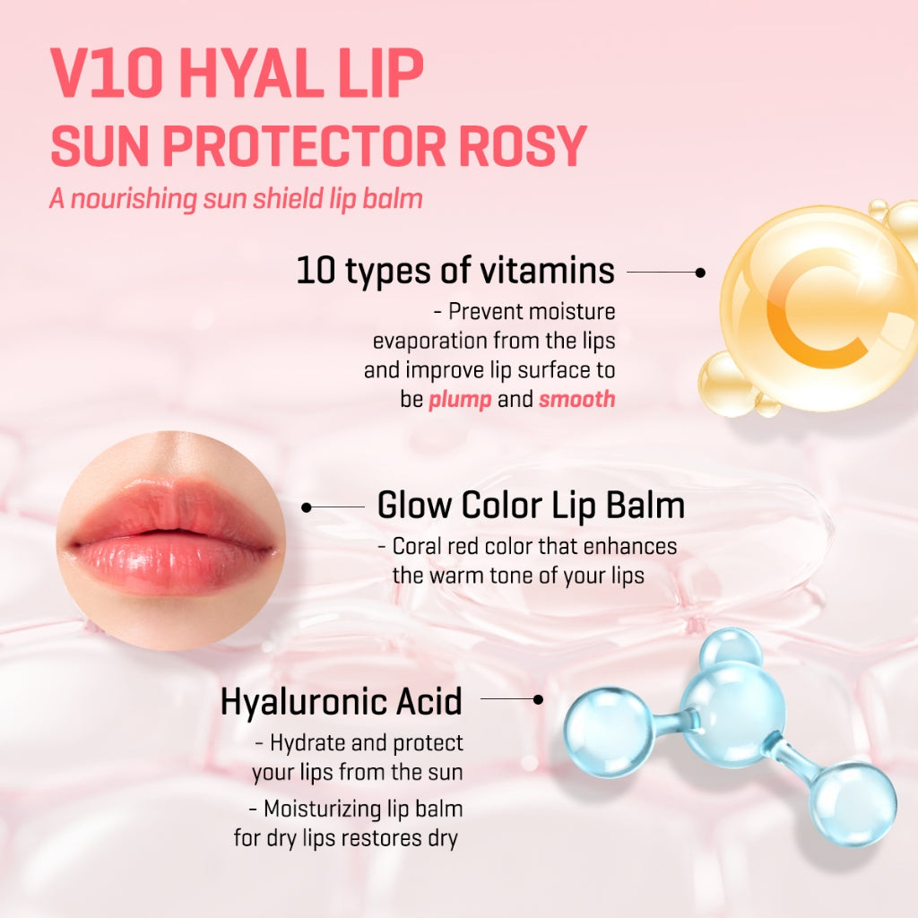 SOME BY MI - V10 Hyal Lip Sun Protector SPF15 - réf Berry 7ml