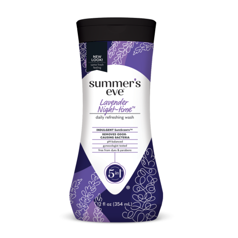 Summer's Eve  - Cleansing Wash, Sensitive Skin - réf Lavander Night Time 354ml