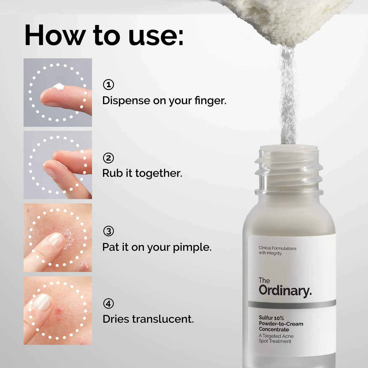 THE ORDINARY - Sulfur 10% Powder-to-Cream Concentrate