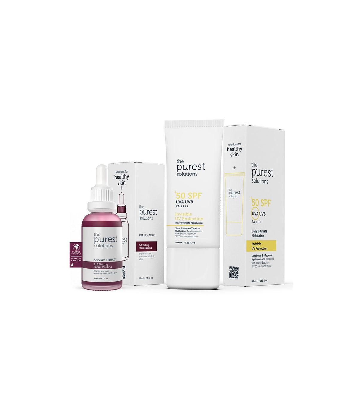 THE PUREST SOLUTIONS - Invisible UV Protection Daily Intensive Moisturizer SPF 50 SPF Sunscreen - 50ml